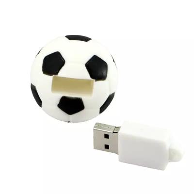 China Gift--Wholesale Promotional Custom Pens 2022 Soccer Ball Pen Drive 128Gb 64Gb 32Gb 16G Cartoon PVC Pendrive USB Flash Memory Stick For Promotional for sale