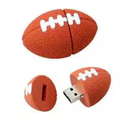 China Gift--Wholesale Promotional Pens America Football Ball Drive 128Gb 64Gb 32Gb 16G Cartoon PVC Football Pendrive Memory Stick As Sports Gifts for sale