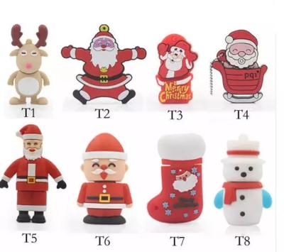 China Gift--2022 Wholesale Promotional Pens Christmas Gift USB Memory With Logo Customized PVC Promotional Gift USB Flash Drive 8gb 32gb 16gb for sale