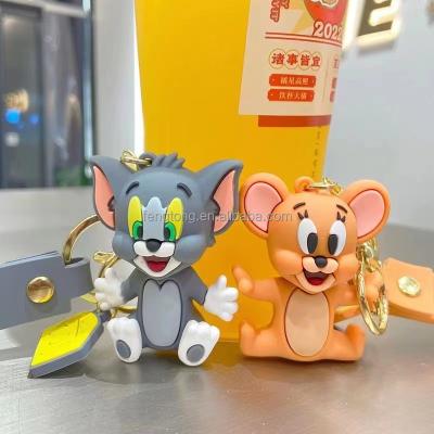 China Gift--Newest Promotional Cute Pendrive 2.0 32gb 64gb Pendrive 2.0 32gb 64gb Cartoon Mouse and Cat Gift Key Chain USB Drive 8gb 16gb Silicon Mouse and Cat Wholesale Promotional Pens for sale