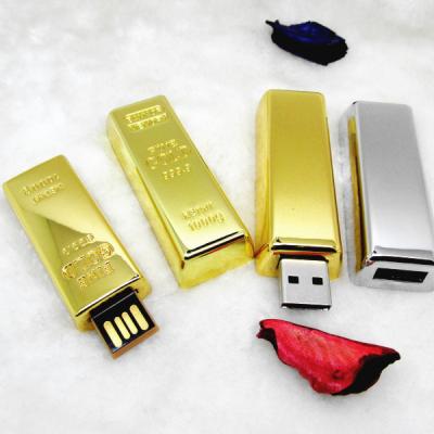 China Gift--Wholesale Promotional Metal USB 3.0 Gold Bullion Pens USB 3.0 Flash Drive Metal Gold Bar Pen Drive 8GB 32GB With Logo Customized Flash Memory Stick metal memory for sale