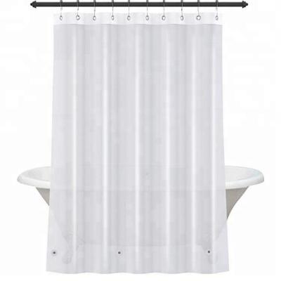 China 2018 Sustainable Clear PEVA Shower Curtain With Heavy Weighted Magnet Bottom for sale