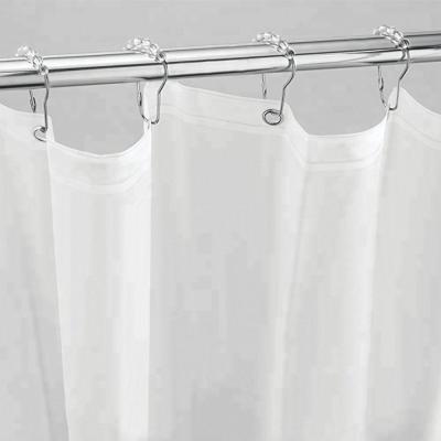 China Sustainable Antifungal Clear Clear PEVA Fabric Shower Curtain Sheer Liner With Design for sale