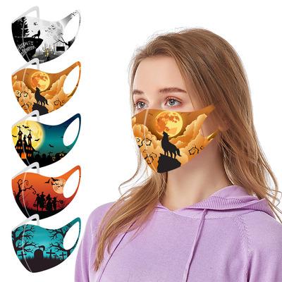 China Eco-friendly custom made maskes with designer party designer dust logo ice silk fashion wholesale reusable and washable cheap black adult maskes for sale