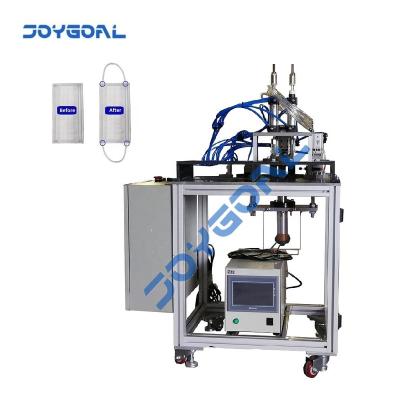 China Semi automatic ear-loop earloop hotels mask welder ultrasonic welding machine. for sale