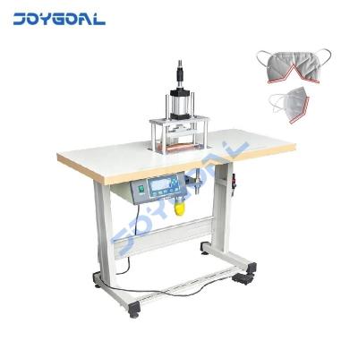 China Semi Automatic Face Mask Tape N95 Face Mask Tape Welding Machine N95 Edge Sealer Ultrasonic Welding Sealing Machine for sale