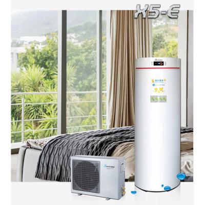 China Split Type Heat Pump Water Heater Separate Main Unit And Departments Tank for sale