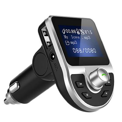 China AUX disk. Car Kit BT Handsfree FM Transmitter Blue Wireless Radio USB MP3 Player BT39 Car Kit Tooth LCD Screen TF U LCD Display With Best Price Car mp3 for sale