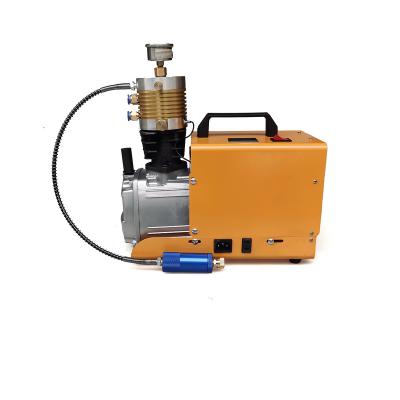 China Lubricated mini air compressor 4500psi high pressure pcp compressor for diving for sale