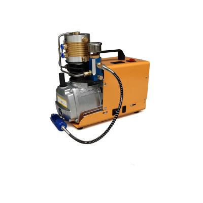 China Mini scuba tank 4500psi lubricated electric high pressure pump air compressor for pcp for sale