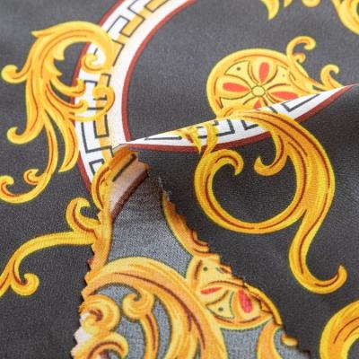 China Anti Poly Beautiful Printed 100 Pill Stretch Satin Silk Fabric For Dress for sale