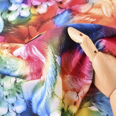 China Anti Pill New Product 2021 Stretch Printed Popular Polyester FDY Plain Dyed Fabric For Skirt for sale