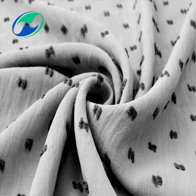 China Anti Pill Cey 2021 Dot Fabric 100% Polyester Cey Jacquard Fabric Dubai Abaya Cey Fabric For Clothes for sale