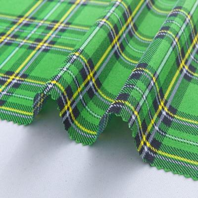 China Wholesale Anti Pill Plaid 100% Polyester Brown Many Colors Mini Matt Printed Plain Fabric For Skirts for sale