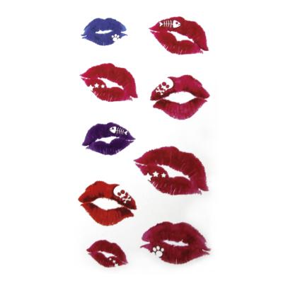 Cina Charming Lip Art Tattoo Lipstick Temporary Cosmetic Tattoo Design Waterproof Temporary Sticker in vendita