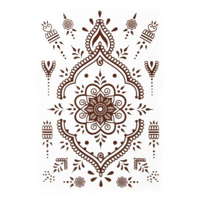 Cina Temporary Hot Sales Supplies Tattoo Henna Lace Body Art Water Transfer Tattoo Sticker For Wedding Or Party in vendita