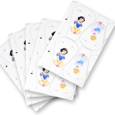 China Design Waterproof Waterproof Cartoon Printing White Princess Cute Snow Stickers for sale