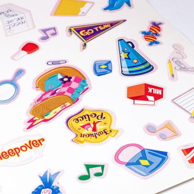 China Diy Cartoon Planner Decoration Keyboard Waterproof Vinyl Stickers Printing Labels zu verkaufen