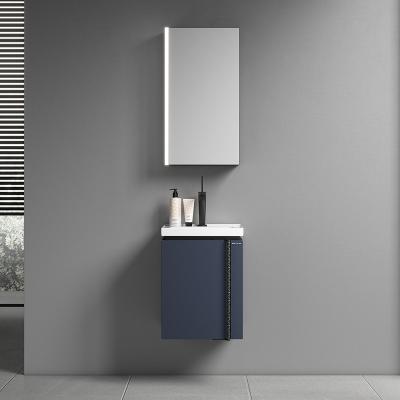 China Modern Freestanding Single Sink Bathroom Vanity With Countertop Modern Stainless Steel Bathroom Vanity Cabinet for sale