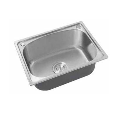 China Without Faucet Restaurant Hotel 304 Stainless Steel Kitchen Wash Down Single Top Mount Sink Bowl Factory for sale