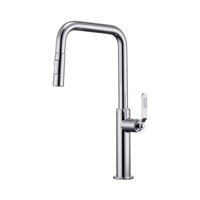 China Pull Out Spray Hardware Pull Out Kitchen Faucet Sink Mixer Taps Wholesale High Quality Copper for sale