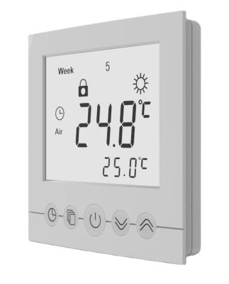 China Large lcd display + wifi Digital lcd rear lighting thermostat with TUYA programmable temperature control for sale