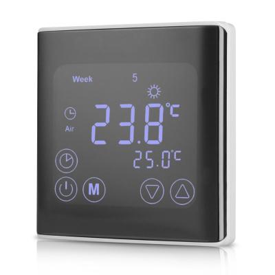 China C17 Modern Touch Screen HVAC Thermostat with Programmable Thermostat with Wireless Smart Thermostat for sale