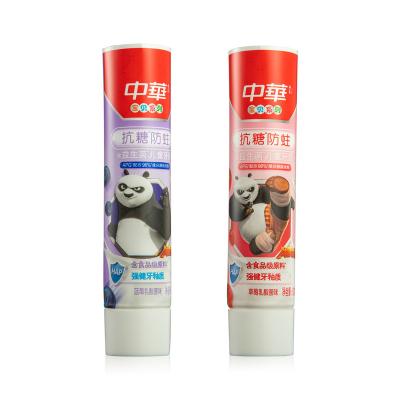 China Custom EPL Cosmetic Pacakaging 65ml 2oz Laminated Toothpaste Tube Unsealed End With Flip Cap Cosmetic Soft Tube Packaging for sale