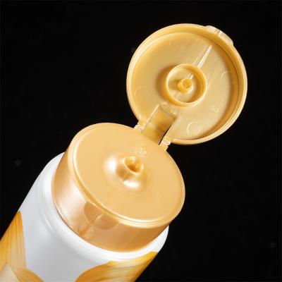 China Pacakaging EPL Cosmetic Soft Squeeze Tubes Customized Logo Cosmetic Packaging Soft Plastic Shampoo Tube With Screw Flip Top For Shampoo for sale