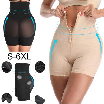 China Women S Shapewear Antibacterial High Waist Shaper Plus Size Body Slimming Panty Crochet Black Quantity OEM for sale