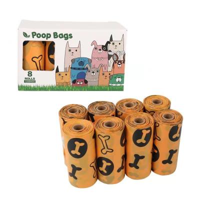 China Sustainable Wholesale Biodegradable Pe Box Packed Pet Waste Bag Dog Poop Bag With Dispenser for sale