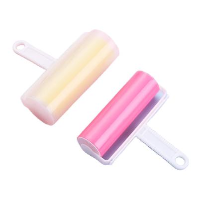 China Self-cleaning Reusable Pet Fur Dog Hair Cat Hair Lint Roller Brush Pet Hair Remover Viable Sticky Roller for sale