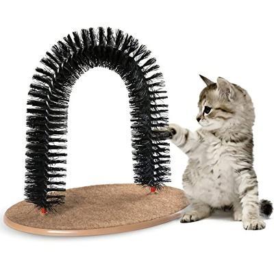 China Sustainable Pet Toy Pet Products Cat Scratcher Toys Fur Grooming Cat Toy Brush Controls Shedding Cat Work Area for sale