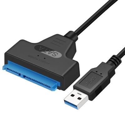 China Plastic USB3.0 to SATA 22PIN HDD 7+15pin SATA Cable for 2.5inch HDD/SSD Adapter Converter for sale