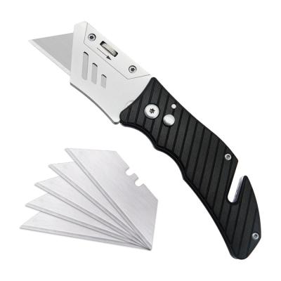 China Quick-change aluminum handle and stainless steel outdoor folding saw holder knife with belt clip for conveniently carrying for sale