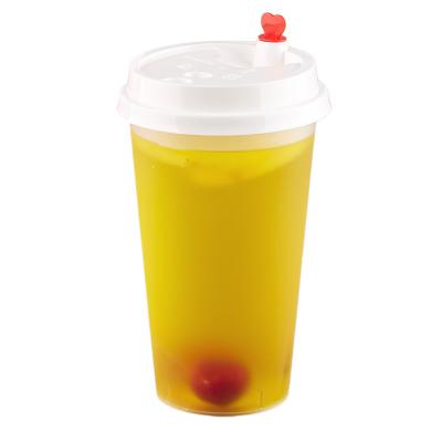 China 16oz / 490ml Frosted Plastic Cup With Logo Customized PP Injection Cup For Bubble Tea for sale