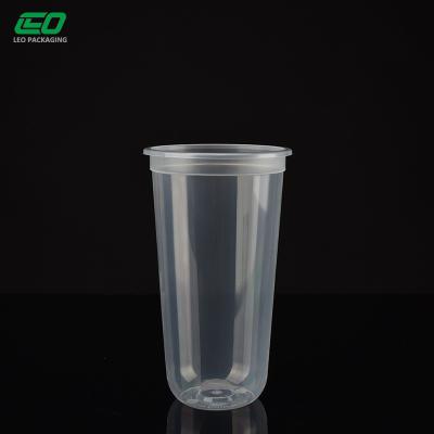 China Clear 24 oz Clear Custom Plastic Bubble Tea Cups For Bubble Tea for sale