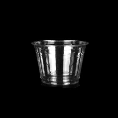 China Clear 5.5oz / 150ml Transparent Sauce Pet Plastic Cups for sale