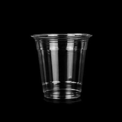 China 10oz 280ml Clear Disposable Plastic Cup Pet Container Dessert Plastic Cups for sale