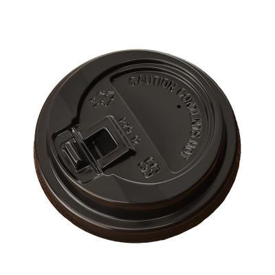 China Non Spill 78/79mm PP Disposable Plastic Lids Usually Cover For 8oz Hot Coffee Paper Cups for sale