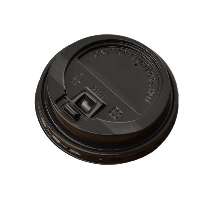 China Non Spill 89/90mm Plastic Lids For 10/12/16/22oz Custom Color Coffee Cups Lids for sale