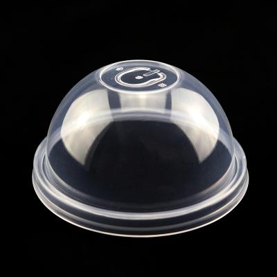 China Non Spill Wholesale Coffee PP Cup Lid Dome Lid PP Plastic Cups Bubble Tea Boba Lids for sale