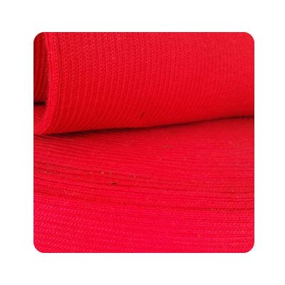 China Factory direct soft hand feeling breathable pure cotton textile cotton rib knit fabric for cuff for sale