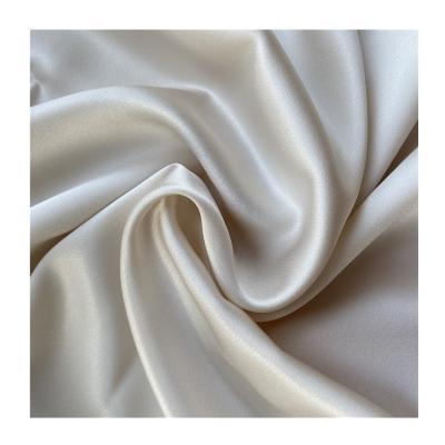 China Do-Nc343 High-End Polyester Taffeta Fabric Satin Linen Plain Dyed 88% Ace+12% Poly for sale