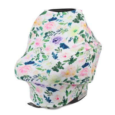 China Anti-allergy Good Price Baby Blanket Flower Design Large Size Car Care Infant Seat Cover for sale