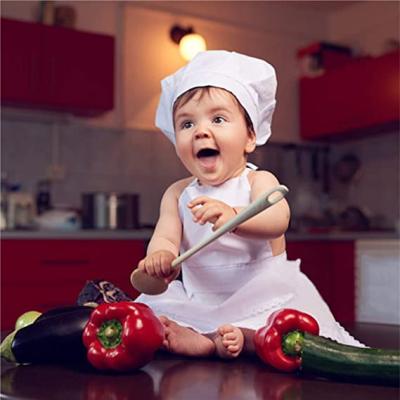 China Custom White Anti-Shrink Hat Photography Clothes Outfits Baby Chef Costume Infant Baby Boy Girl Photoshoot Costume for sale