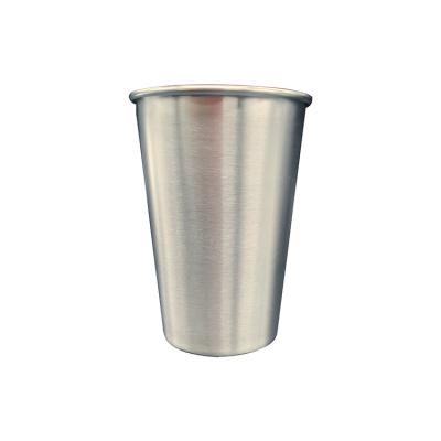 China Customized 16oz Design Stainless Steel Travel Coffee Mug Beer Tumbler Pint Viable Viable Portable Stemless Reusable Cups Mugs for sale