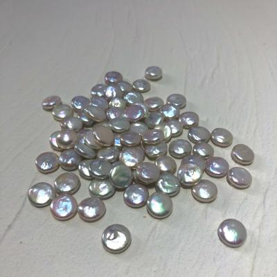 China Mini Baroque Freshwater Pearl Disc Pearl Buttons 11-12mm White Colorful Shine Small Small Basically No Time To Match for sale