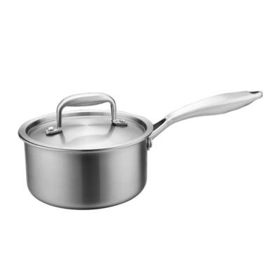 China Viable Best Quality Triple Stainless Steel Mini Soup Pot Casserole Milk Pot for sale