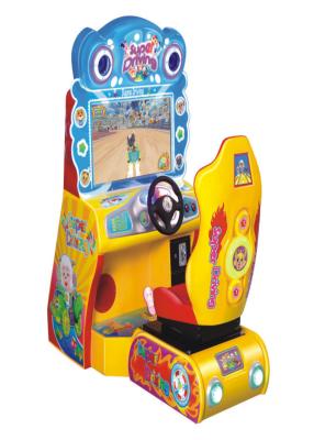 China Yellow Racing Game Simulator Machines With Controllable Steering Wheel for sale